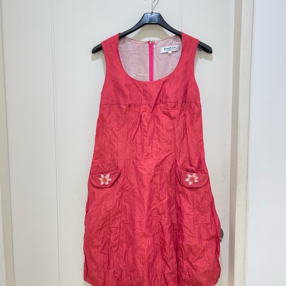 Designer Bernadette Styled NWOT Taffi Taffeta Floral Dress Set Pink Bon Chic 11 - Picture 3 of 7